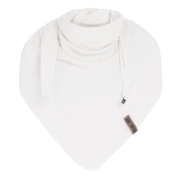 Knit Factory | Liv Dreieckstuch Woolwhite | Weiß | 190x85 cm