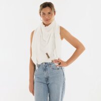 Knit Factory | Liv Dreieckstuch Woolwhite | Weiß | 190x85 cm