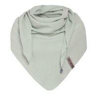 Knit Factory | Liv Dreieckstuch Olive Mist | Grün | 190x85 cm