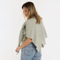 Knit Factory | Liv Dreieckstuch Olive Mist | Grün | 190x85 cm