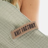 Knit Factory | Liv Dreieckstuch Olive Mist | Grün | 190x85 cm