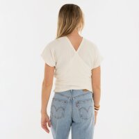 Knit Factory | Dani Wickeltop Ecru - 36/42 | Beige