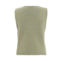 Knit Factory | Lumi Strickweste Olive Mist - 36/38 | Grün