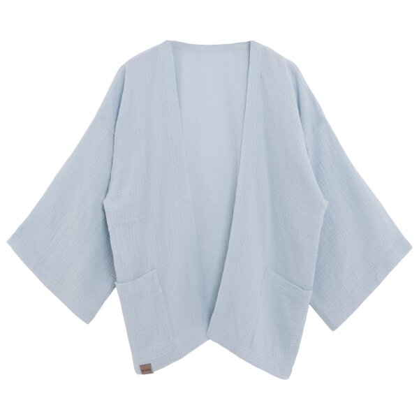 Knit Factory | Elva Kimono Kurz Serein Blue - 36/42 | Hellblau