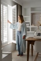 Knit Factory | Elva Kimono Lang Ecru - 36/42 | Beige