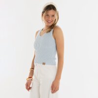 Knit Factory | Layla Gestricktes Top Serein Blue - 36/38...