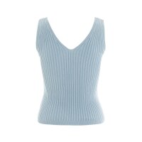 Knit Factory | Layla Gestricktes Top Serein Blue - 36/38 | Hellblau