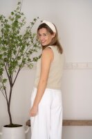 Knit Factory | Lumi Strickweste Leinen - 36/38 | Braun