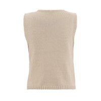 Knit Factory | Lumi Strickweste Leinen - 36/38 | Braun
