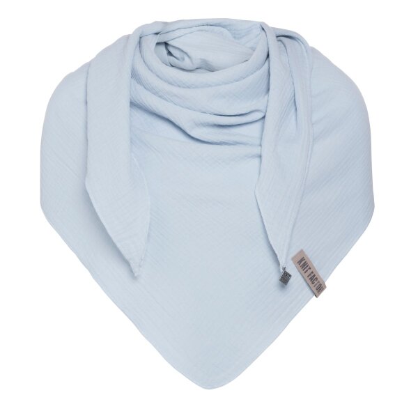 Knit Factory | Liv Dreieckstuch Serein Blue | Hellblau | 190x85 cm