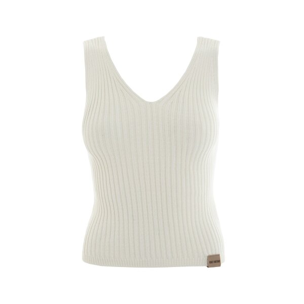 Knit Factory | Layla Gestricktes Top Woolwhite - 36/38 | Weiß