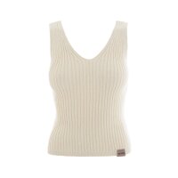 Knit Factory | Layla Gestricktes Top Ecru - 36/38 | Beige