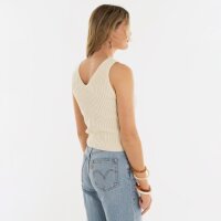 Knit Factory | Layla Gestricktes Top Ecru - 36/38 | Beige