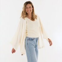 Knit Factory | Elva Kimono Kurz Ecru - 36/42 | Beige