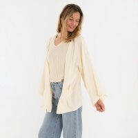 Knit Factory | Elva Kimono Kurz Ecru - 36/42 | Beige