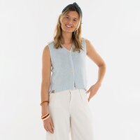 Knit Factory | Lumi Strickweste Serein Blue - 36/38 |...