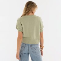 Knit Factory | Casy Strickpullover Olive Mist - 40/42 | Grün