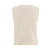 Knit Factory | Lumi Strickweste Ecru - 40/42 | Beige