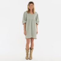 Knit Factory | Drew Kleid Olive Mist - 40/42 | Grün