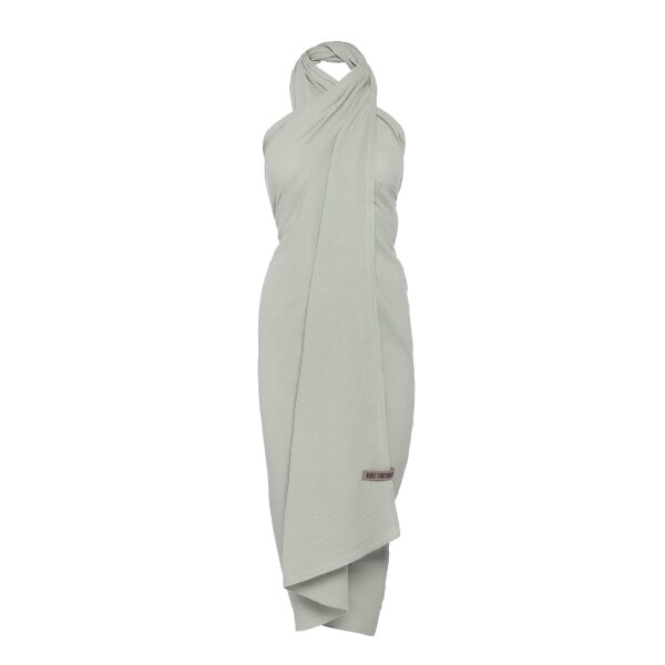 Knit Factory | Liv Pareo - XL Musselintuch - Strandtuch Olive Mist | Grün | 180x130 cm