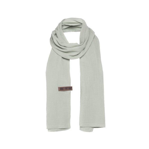 Knit Factory | Liv Schal Olive Mist | Grün | 200x40 cm