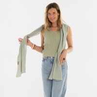 Knit Factory | Liv Schal Olive Mist | Grün | 200x40 cm