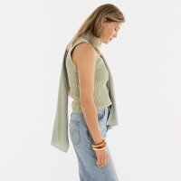 Knit Factory | Liv Schal Olive Mist | Grün | 200x40 cm