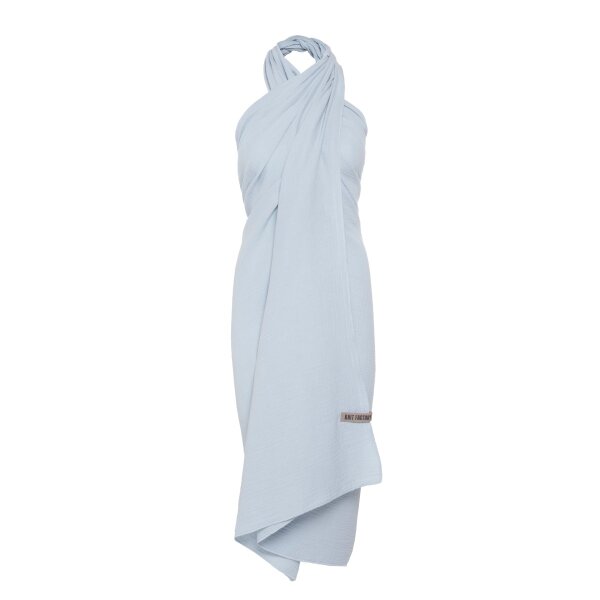 Knit Factory | Liv Pareo - XL Musselintuch - Strandtuch Serein Blue | Hellblau | 180x130 cm
