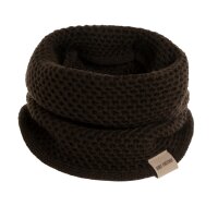 Knit Factory | Enya Rundschal Dunkelbraun | One Size