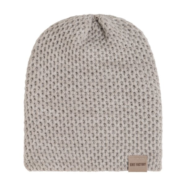 Knit Factory | Enya Mütze Iced Clay | Hellgrau | One Size
