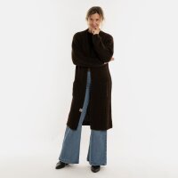 Knit Factory | Marlo Lange Strickjacke Dunkelbraun - 36/38