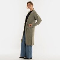 Knit Factory | Marlo Lange Strickjacke Urban Green -...