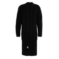 Knit Factory | Marlo Lange Strickjacke Schwarz - 36/38