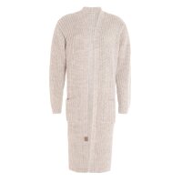 Knit Factory | Marlo Lange Strickjacke Beige - 40/42