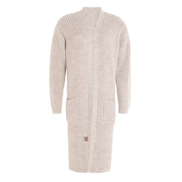 Knit Factory | Marlo Lange Strickjacke Beige - 36/38