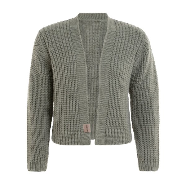 Knit Factory | Marlo Kurze Strickjacke Urban Green - 36/38 | Grün