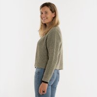 Knit Factory | Marlo Kurze Strickjacke Urban Green - 36/38 | Grün