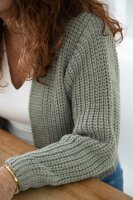 Knit Factory | Marlo Kurze Strickjacke Urban Green - 36/38 | Grün