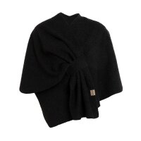 Knit Factory | Lina Wickelweste Schwarz | One Size