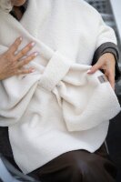 Knit Factory | Lina Wickelweste Schwarz | One Size