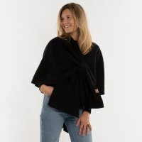 Knit Factory | Lina Wickelweste Schwarz | One Size