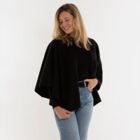 Knit Factory | Lina Wickelweste Schwarz | One Size