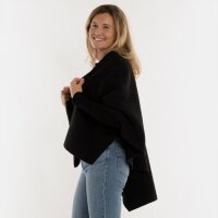 Knit Factory | Lina Wickelweste Schwarz | One Size
