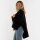 Knit Factory | Lina Wickelweste Schwarz | One Size