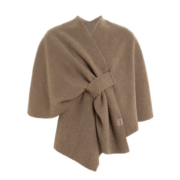 Knit Factory | Lina Wickelweste Taupe | Braun | One Size