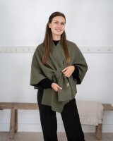 Knit Factory | Lina Wickelweste Taupe | Braun | One Size