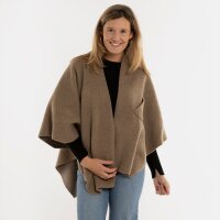Knit Factory | Lina Wickelweste Taupe | Braun | One Size