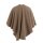 Knit Factory | Lina Wickelweste Taupe | Braun | One Size