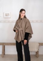 Knit Factory | Lina Wickelweste Dunkelbraun | One Size