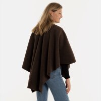 Knit Factory | Lina Wickelweste Dunkelbraun | One Size